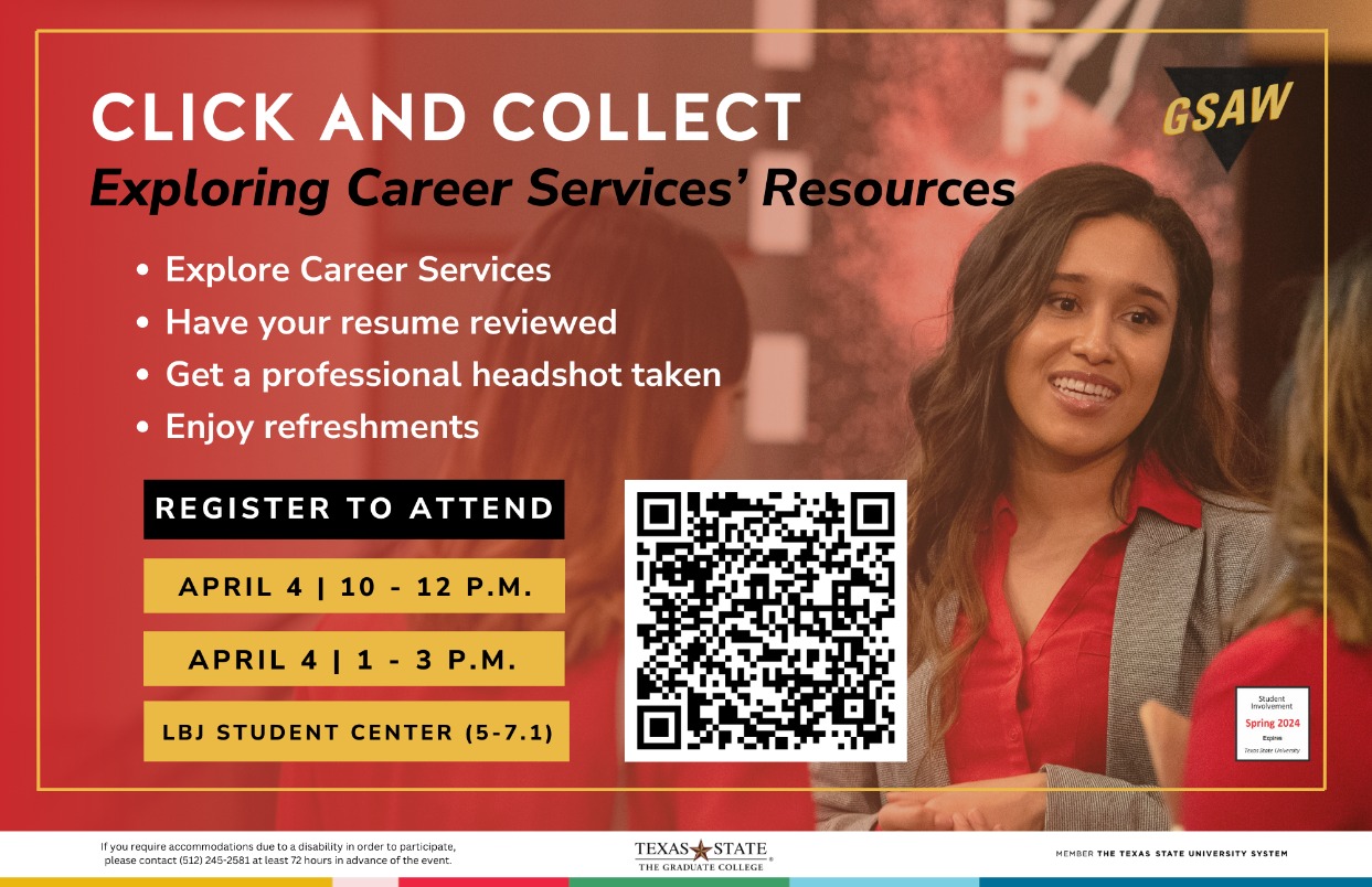 GSAW - Click and Connect – Exploring Career Services’ Resources