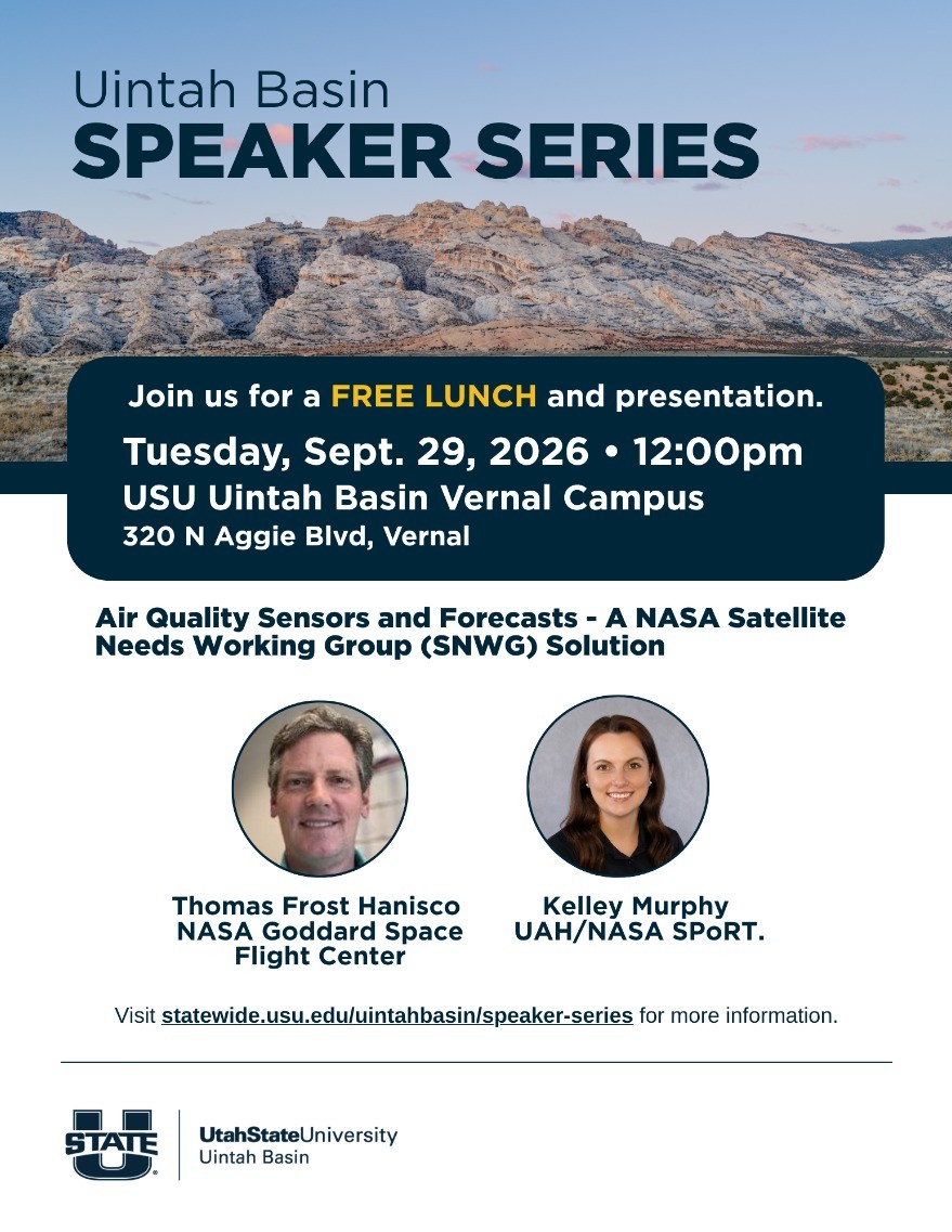 USU Uintah Basin Speaker Series - NASA - Air Quality Sensors and Forecasts