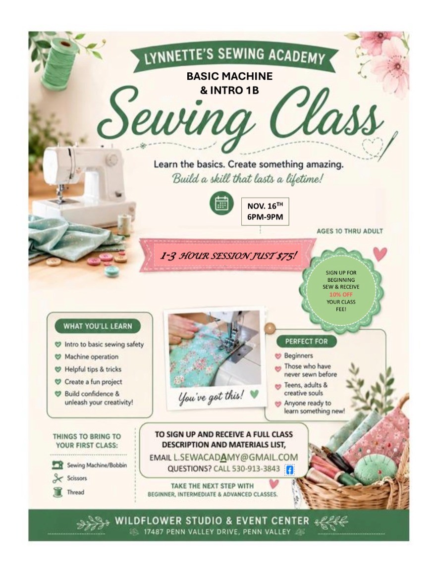 Lynnette's Sewing Academy Intro 1B