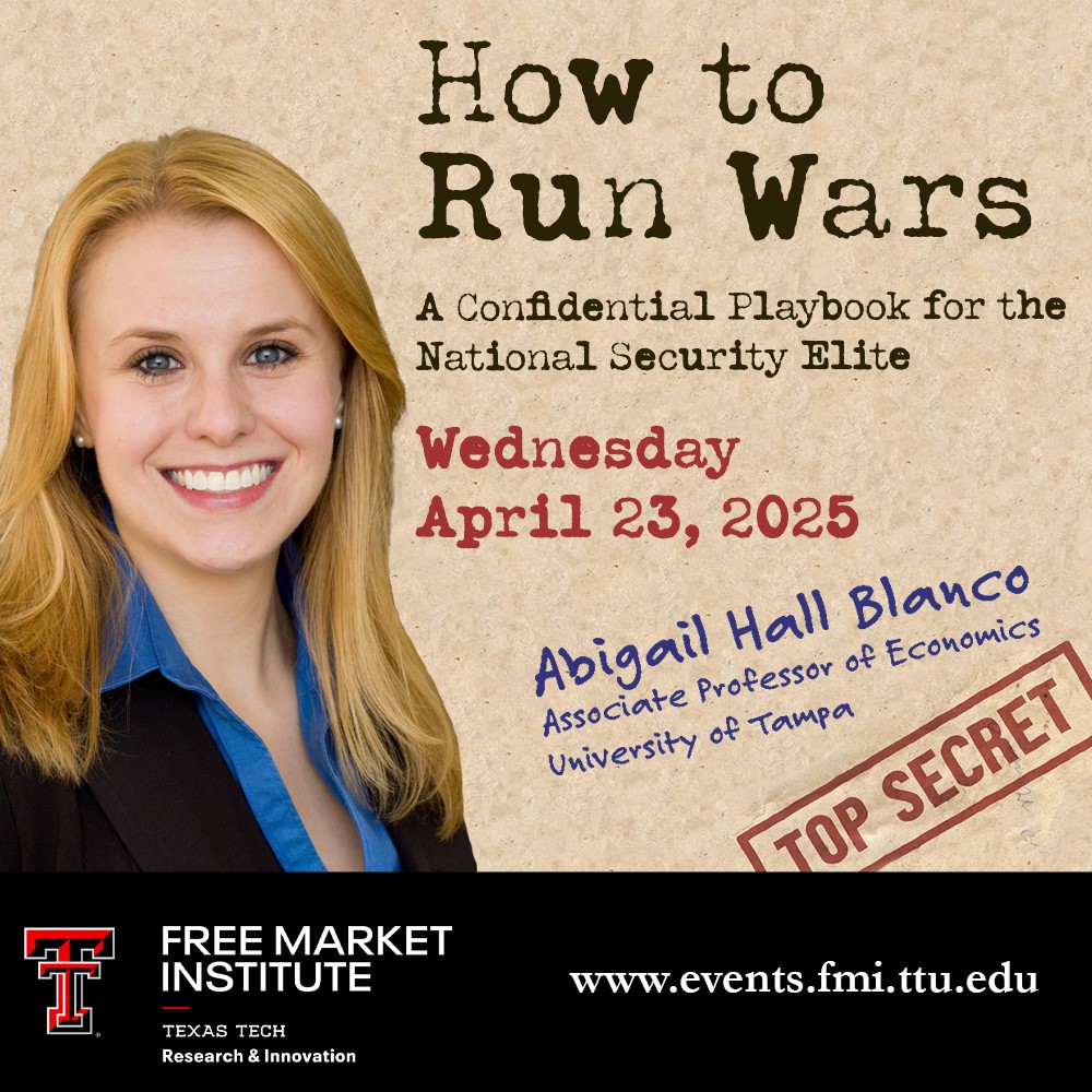 FMI Public Speaker Series: How to Run Wars - Abigail Hall Blanco - April 23