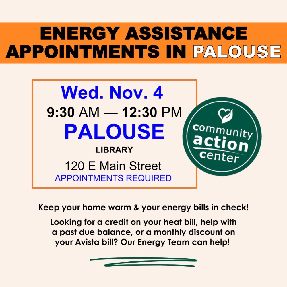 Energy Assistance Resources at Palouse Library