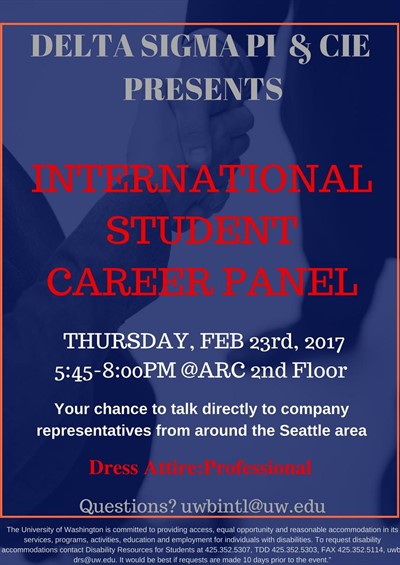 International Student Career Panel