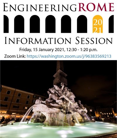 Engineering Rome 2021 Study Abroad Information Session