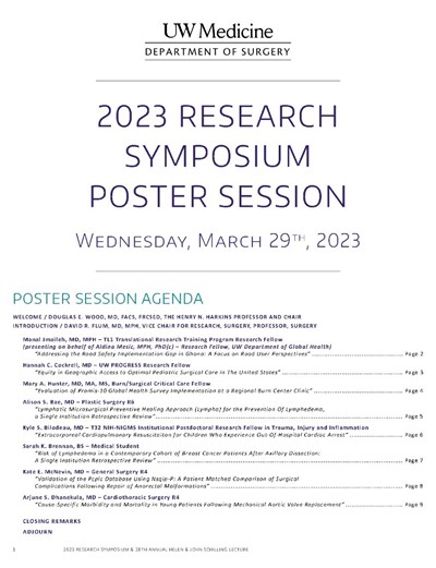 2023 Research Symposium Poster Session
