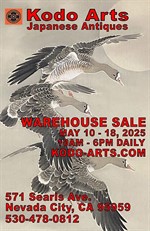 Kodo Arts Japanese Spring Warehouse Sale, May 10-18, 2025 Kodo Arts Japanese Spring Warehouse Sale, May 10-18, 2025
