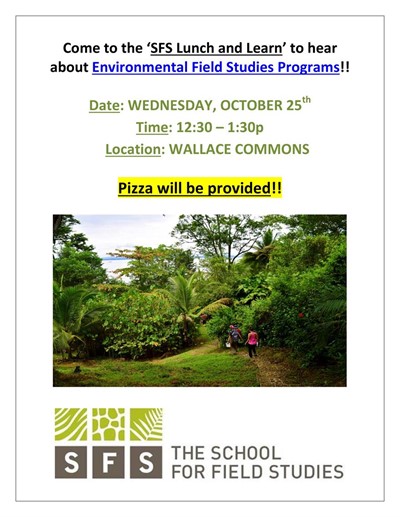 School for Field Studies Study Abroad Lunch and Learn