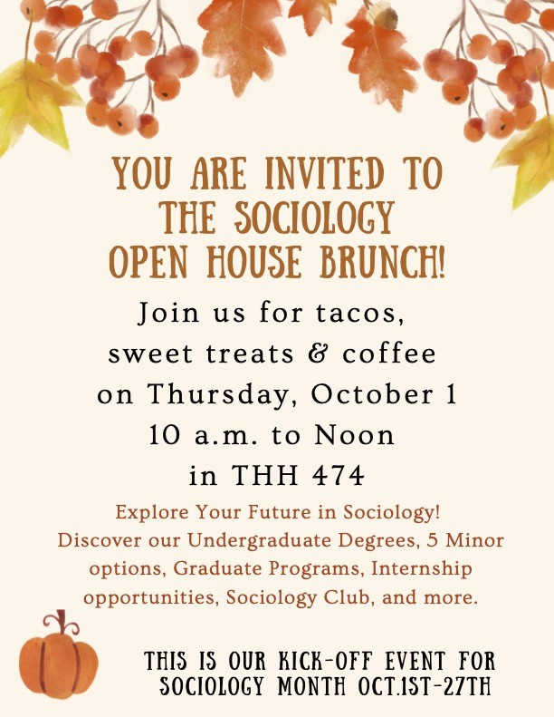 Sociology Month: Open House Brunch