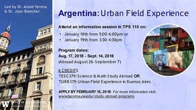 Argentina: Urban Field Experience Information Session two