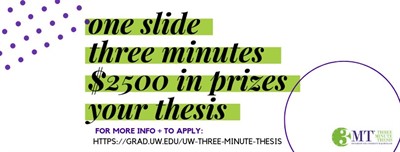 Call for Proposals: UW Three Minute Thesis 2019!
