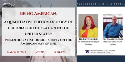 Being American: A Quantitative Phenomenology of Cultural Identification In The United States