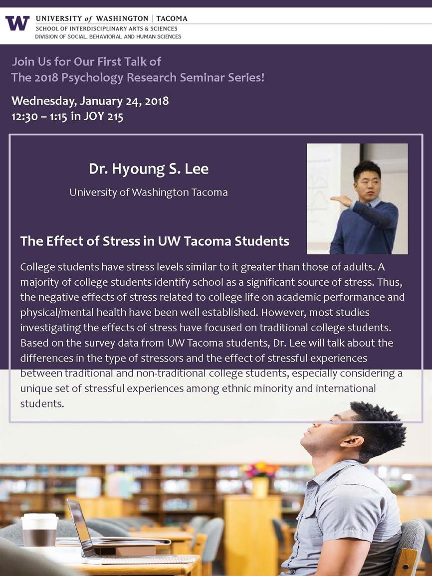 Psychology Research Seminar Series - Dr. Hyoung Lee