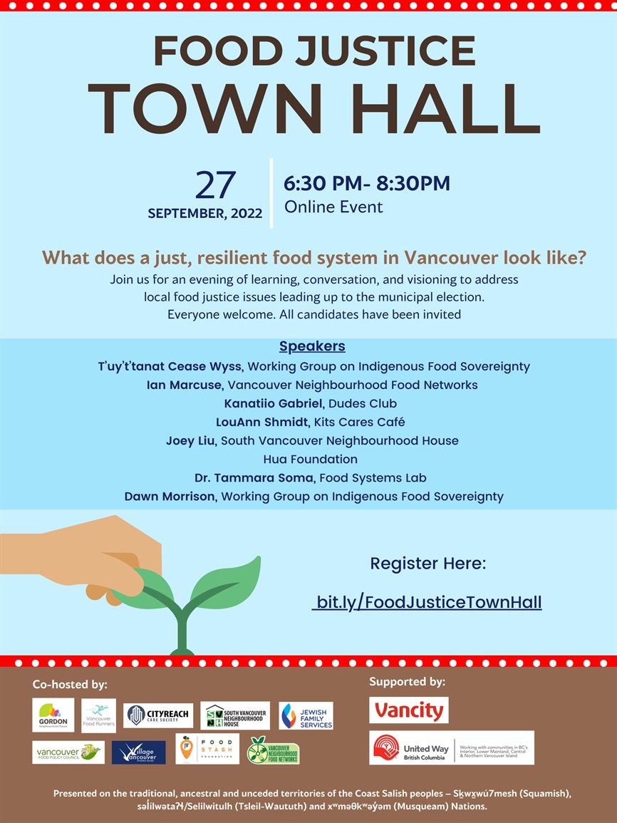 Food Justice Town Hall