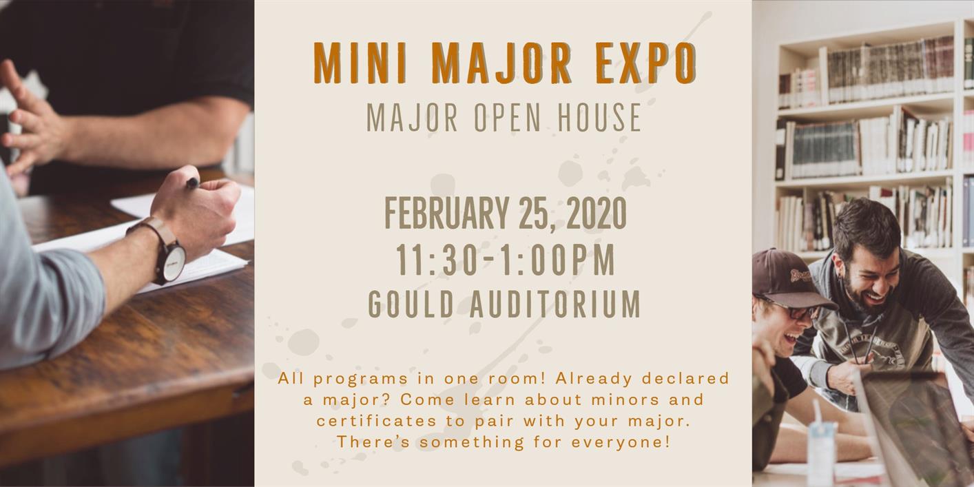 Major Open House: Mini Major Expo Major Open House: Mini Major Expo