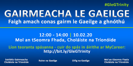 Gairmeacha le Gaeilge: Foghlaim conas gairm le Gaeilge a ghnóthú