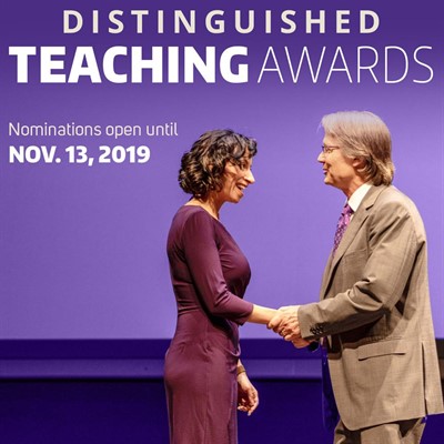 Call for nominations: Distinguished Teaching Awards