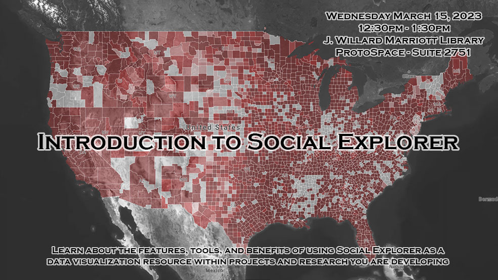 Introduction to Social Explorer Introduction to Social Explorer
