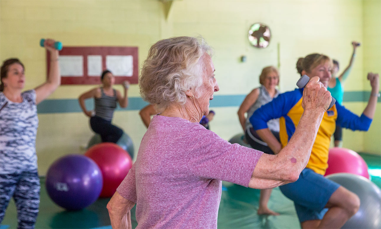 Swiss ball fitness