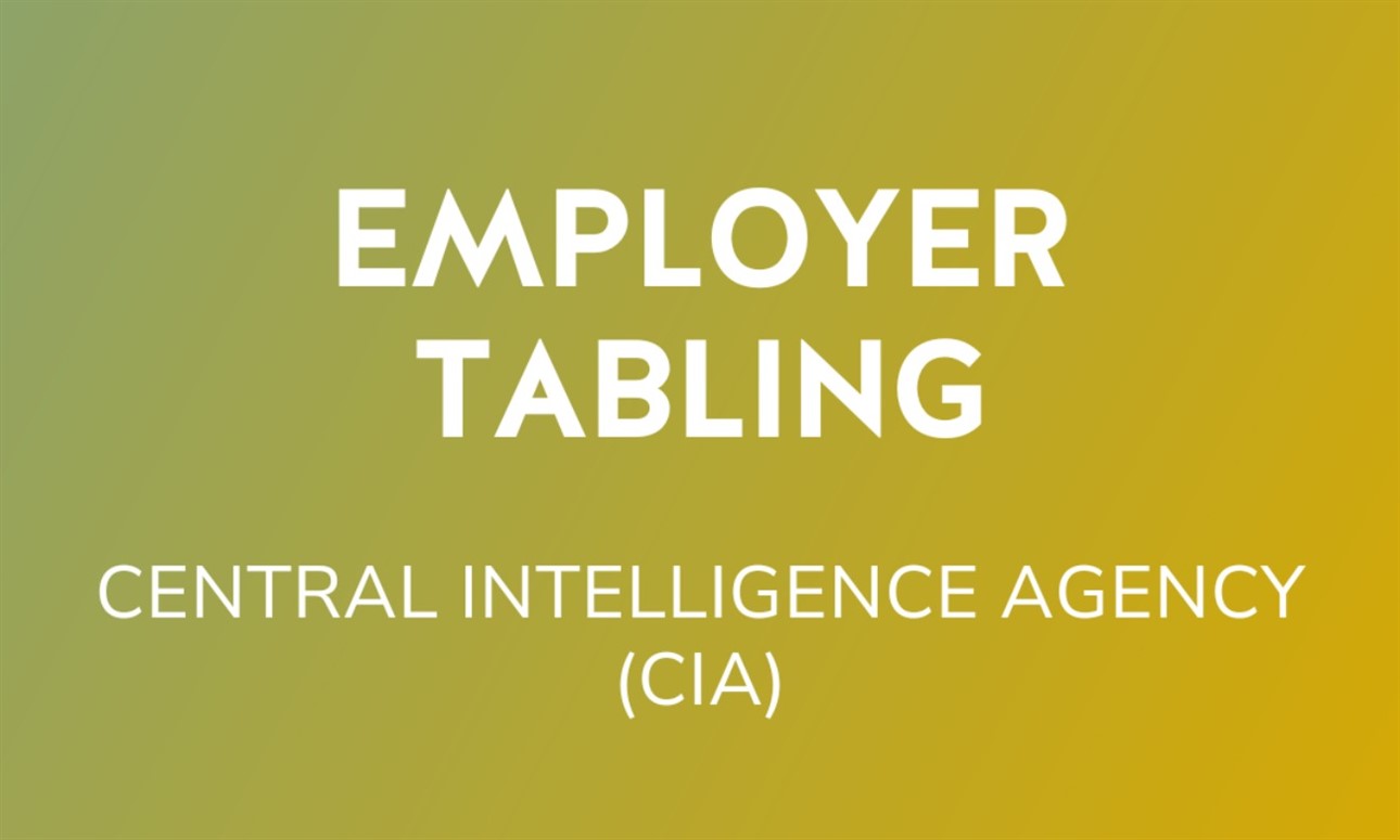 Central Intelligence Agency (CIA) Tabling Event