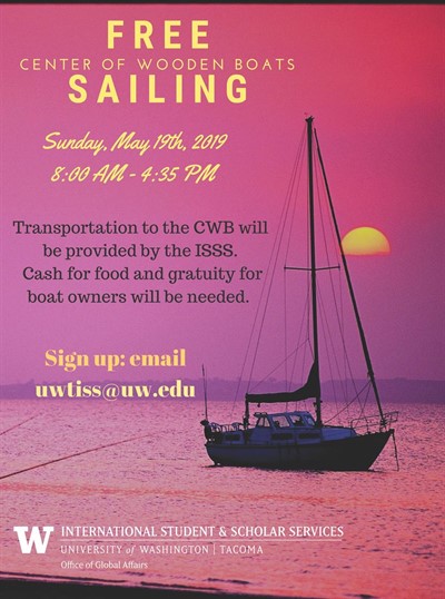 ISSS Trip: Sailing at Center for Wooden Boats