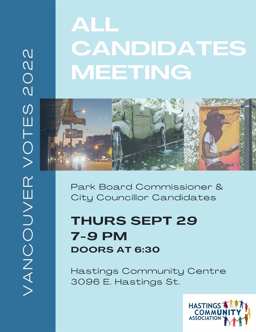 All-Candidates Meeting at Hastings Community Centre