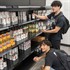 Students shopping in the Basic Needs food pantry. Students shopping in the Basic Needs food pantry.