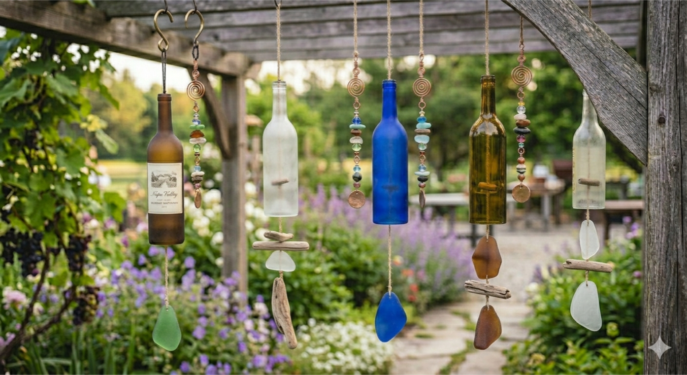 Wine Bottle Wind Chime Class