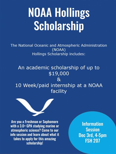 NOAA Hollings Scholarship Info Session NOAA Hollings Scholarship Info Session