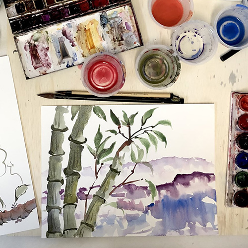 Sumi-e Watercolor for Beginners