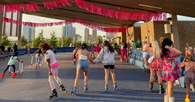Sky Rink at Scissortail Park - Skating with PRIDE
