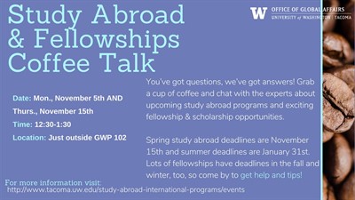 Study Abroad & Fellowships Coffee Talk