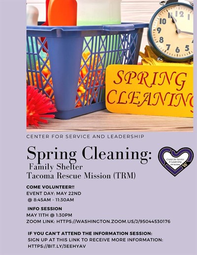 Tacoma Rescue Mission Spring Cleaning Info Session