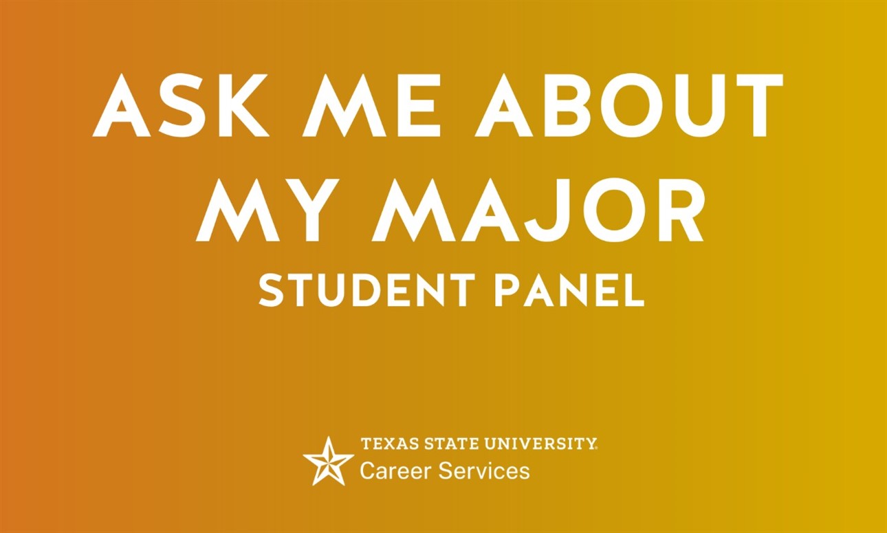 Ask Me About My Major Student Panel