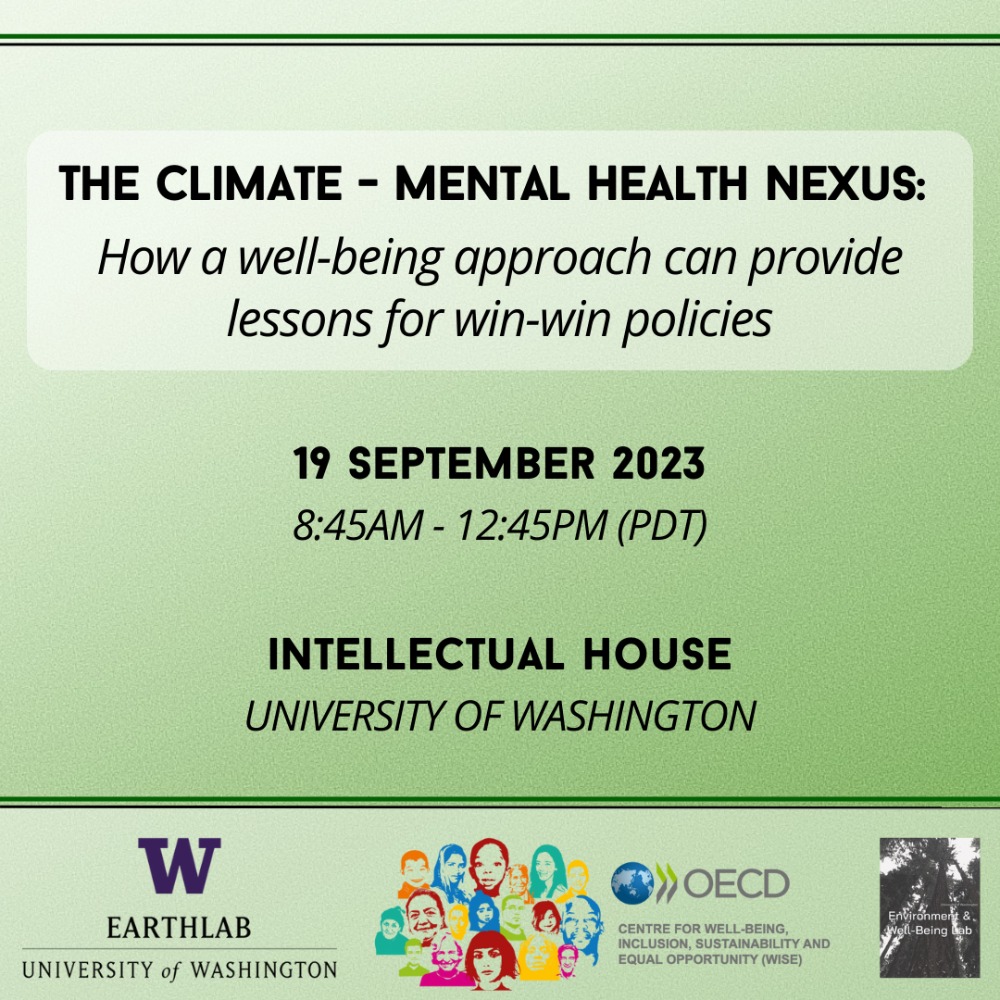 The Climate - Mental Health Nexus: How a Well-Being Approach Can Provide Lessons for Win-Win Policies