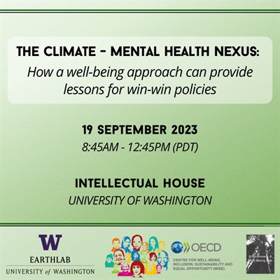 The Climate - Mental Health Nexus: How a Well-Being Approach Can Provide Lessons for Win-Win Policies