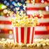 Popcorn exploding with American flag