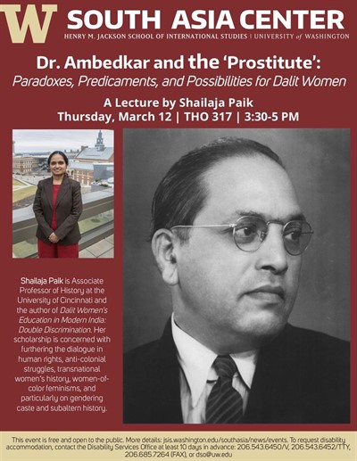 CANCELED - Dr. Ambedkar and the 'Prostitute' - Shailaja Paik