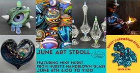 June Art Stroll featuring Mike Hurst (Amazing Artist in the Entire Store, Free)