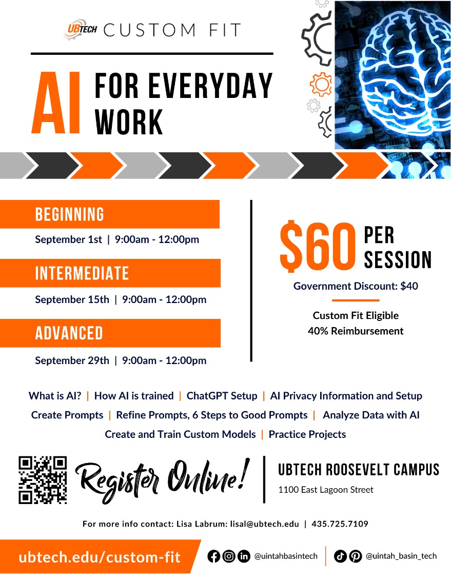 AI for Everyday Work Beginning, Intermidate & Advanced Workshops