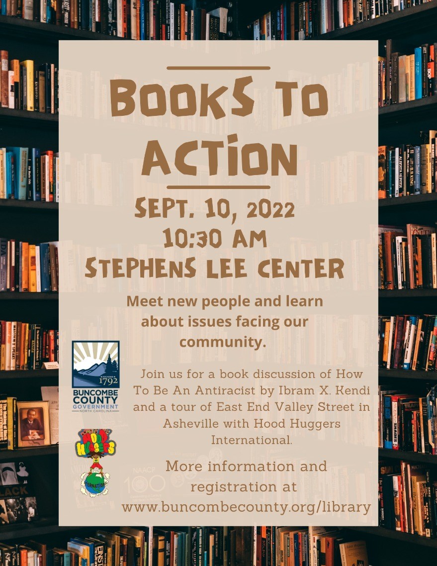 Books to Action: Racial Justice Book Discussion + Hood Huggers Walking Tour Books to Action: Racial Justice Book Discussion + Hood Huggers Walking Tour
