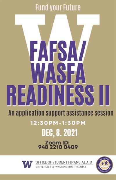 FAFSA/WASFA Application Assistance Workshop #2