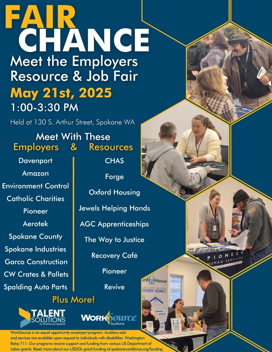 Fair Chance Meet the Employers Resource & Job Fair