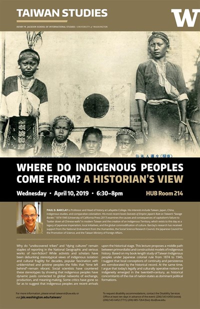 Where Do Indigenous Peoples Come From? A Historian’s View with Professor Paul Barclay