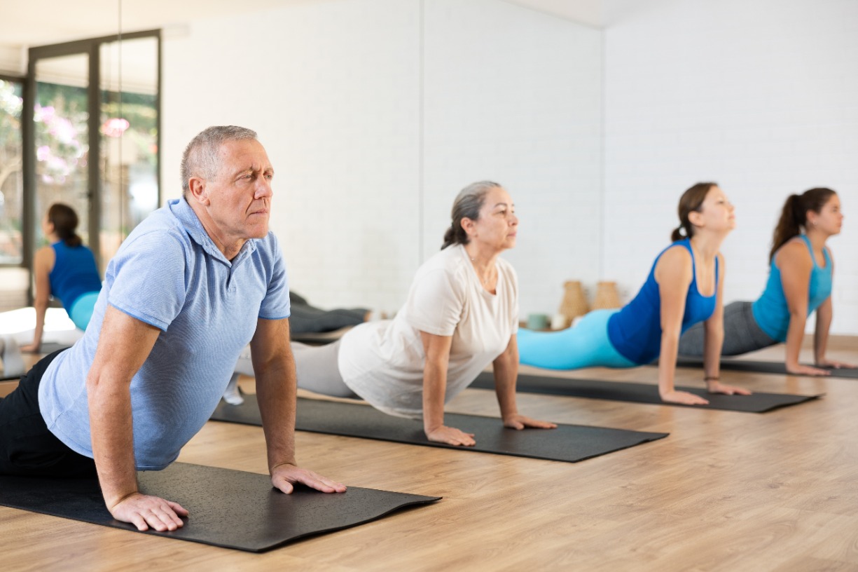 mat pilates chair yoga senior