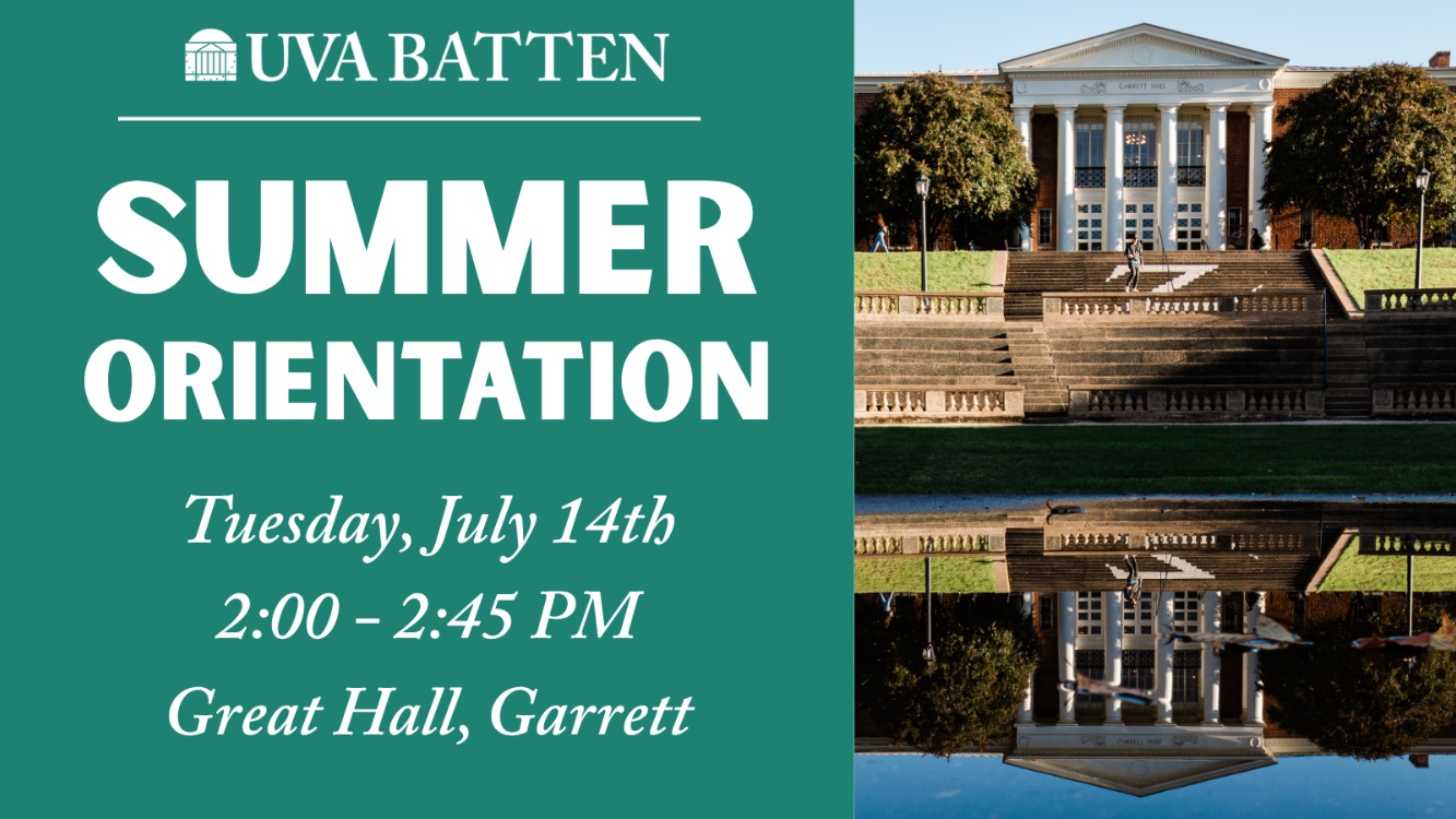 Summer Orientation: Batten Academic Exploration Session