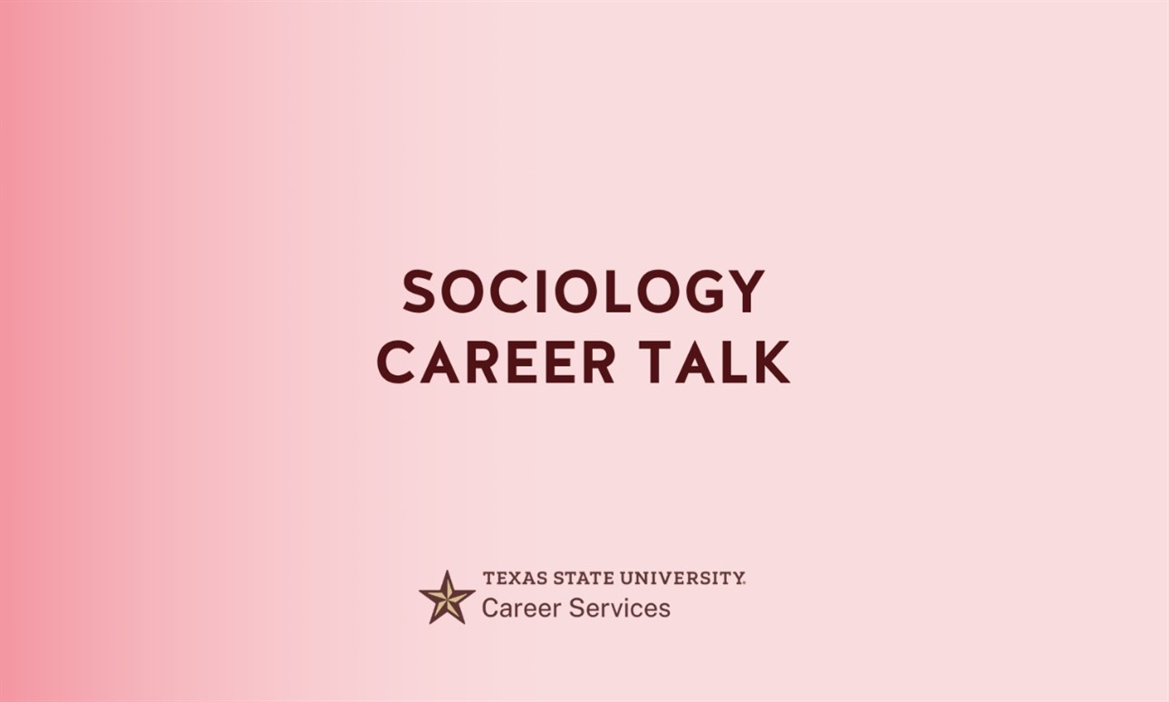 Sociology Career Talk