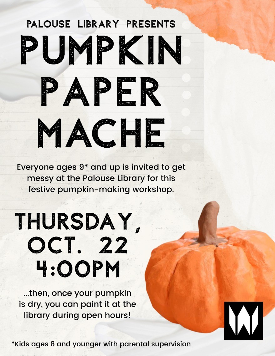 Pumpkin Paper Mรขchรฉ at Palouse Library