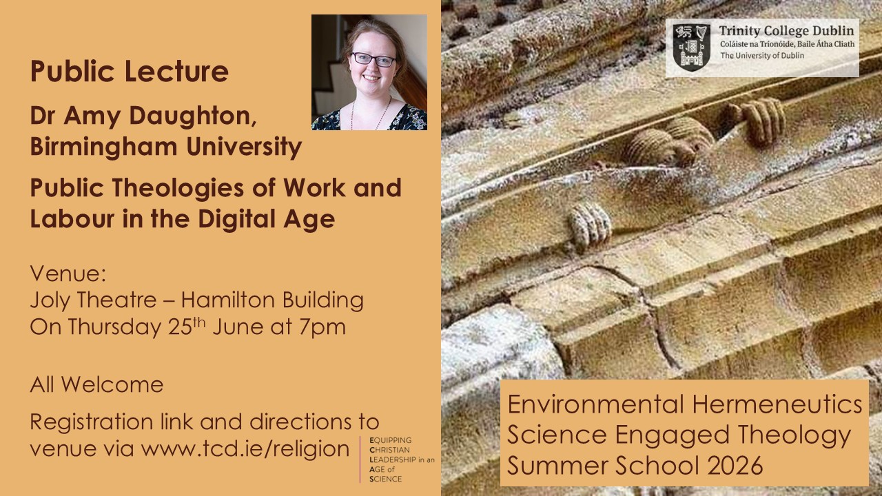 Public Theologies of Work and Labour in the Digital Age - Lecture by Dr Amy Daughton, Birmingham University