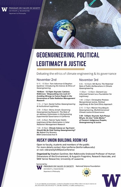 Geoengineering, Political Legitimacy & Justice Conference