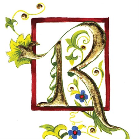 Decorative Letters in Watercolor