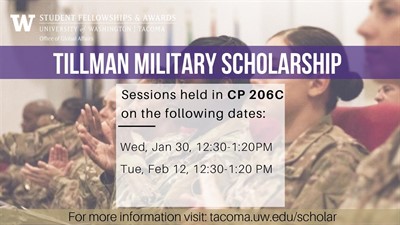Info Session: Tillman Military Scholarship